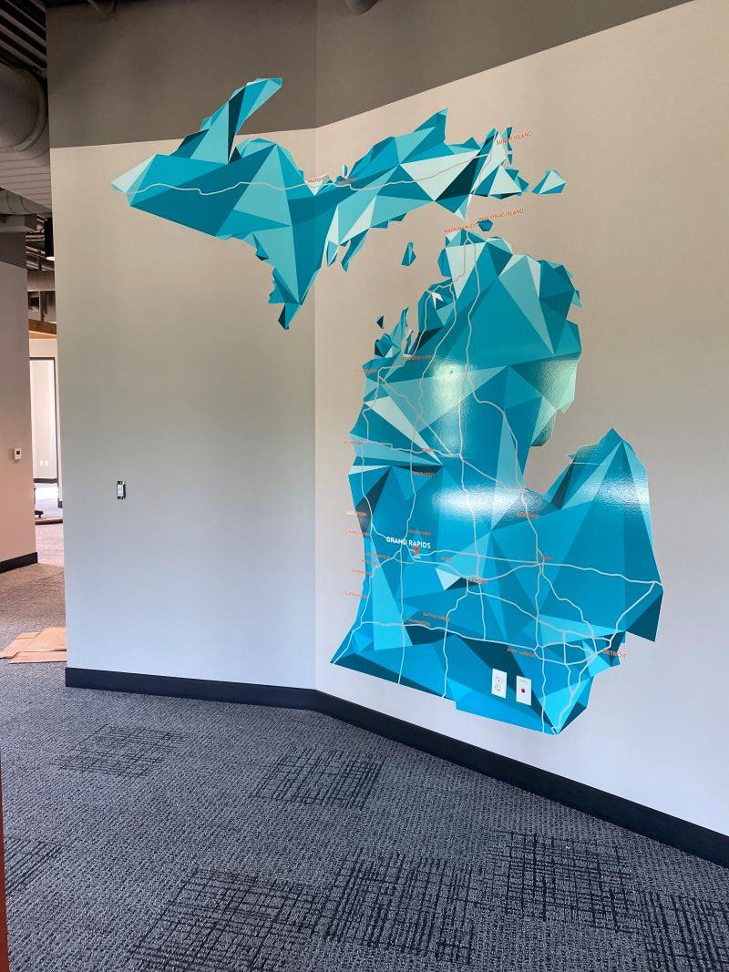 Dan Vos State of Michigan Wall Graphics